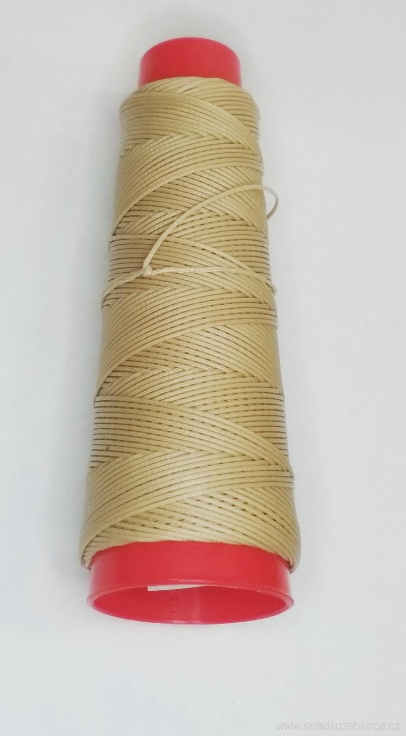 Polyesterová nit EUROJET SLAM  béžová voskovaná 0,8 mm