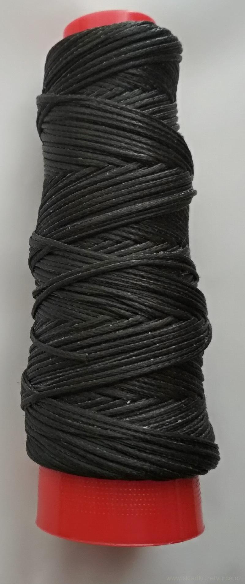Polyesterová nit EUROJET SLAM  černá vosk. 1,2 mm
