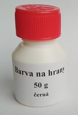 Barva  na hrany akrylátová černá  50 g