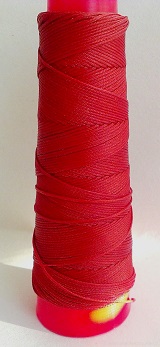 Polyesterová nit EUROJET SLAM  červená vosk. 1,2 mm