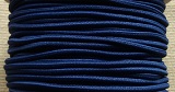 Klobouková guma 3 mm kulatá - modrá