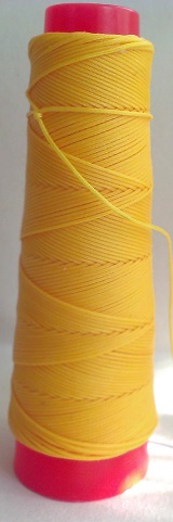 Polyesterová nit EUROJET SLAM  žlutá voskovaná 0,8 mm